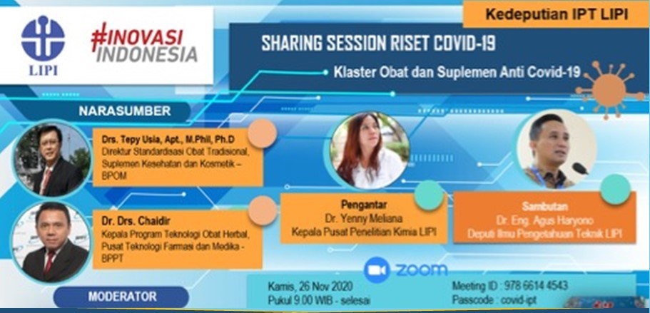 LIPI: Ragam Riset Obat Herbal dan Suplemen Covid-19